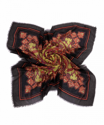 روسری زنانه طرح دار زیبو Ziboo مدل SCARF H-014