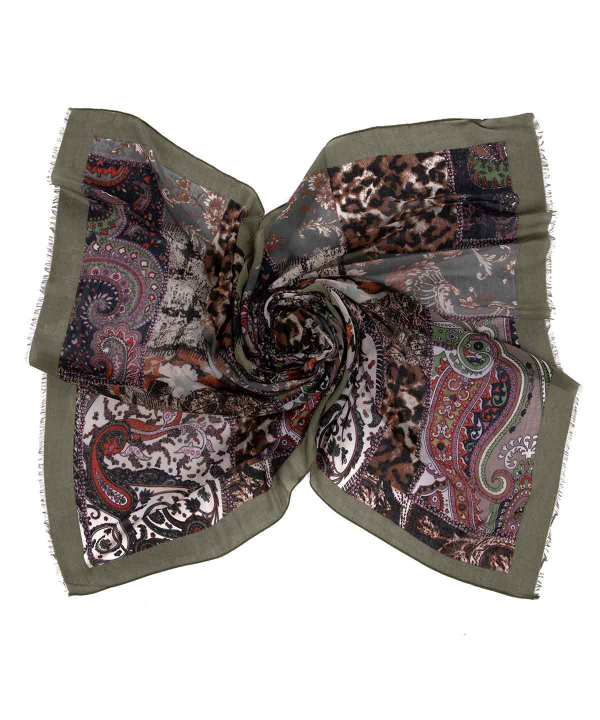 شال زنانه طرح دار زیبو Ziboo مدل SHAWL IS-2013