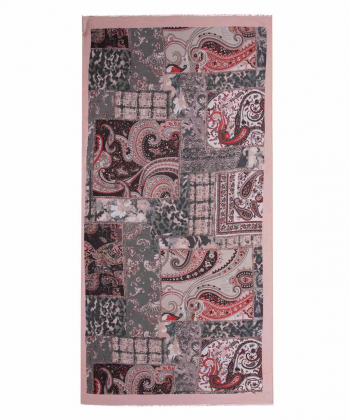 شال زنانه طرح دار زیبو Ziboo مدل SHAWL IS-2013