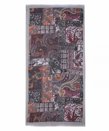 شال زنانه طرح دار زیبو Ziboo مدل SHAWL IS-2013