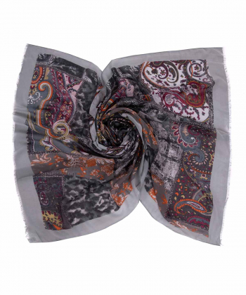 شال زنانه طرح دار زیبو Ziboo مدل SHAWL IS-2013