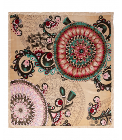 روسری زنانه طرح دار زیبو Ziboo مدل SCARF IS-2004