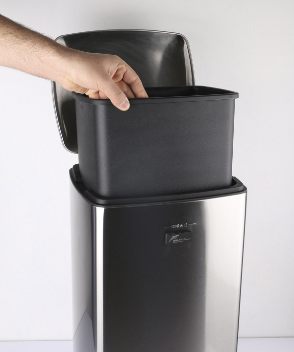 سطل زباله پدالی دلفین Dolphin مدل EV-25-ltr