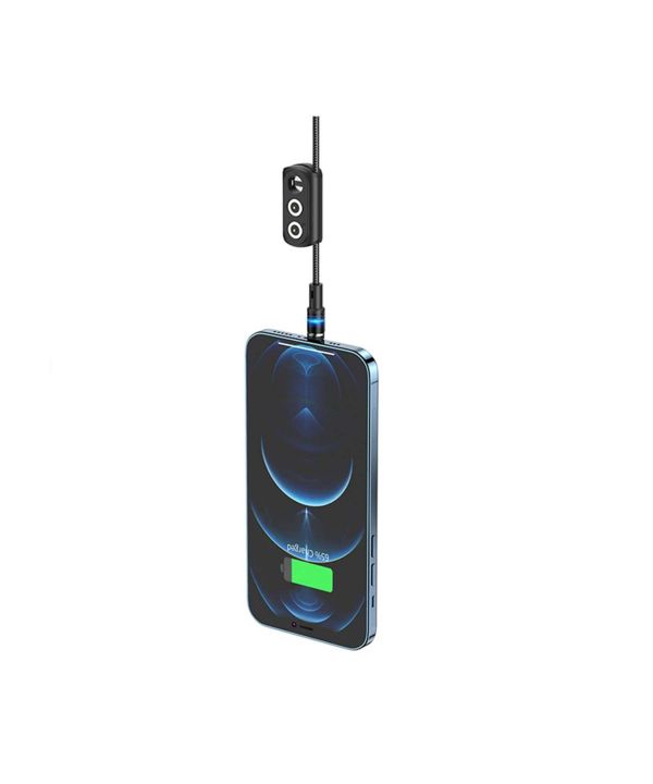 کابل تبدیل USB به لایتنینگ / USB-C / MICROUSB هوکو مدل U98 3IN1 Magnetic طول 1.2 متر