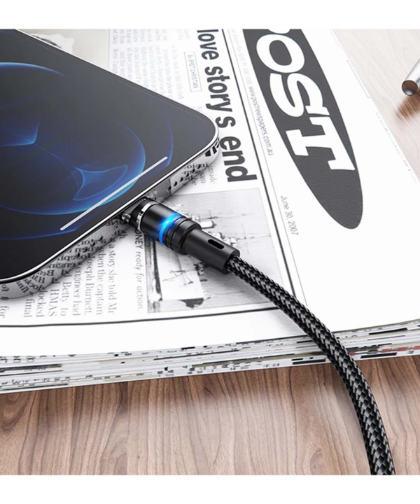 کابل تبدیل USB به لایتنینگ / USB-C / MICROUSB هوکو مدل U98 3IN1 Magnetic طول 1.2 متر