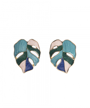 گوشواره زنانه الوژ استایل Eloge Style کد 2EARLEF-BLU-001