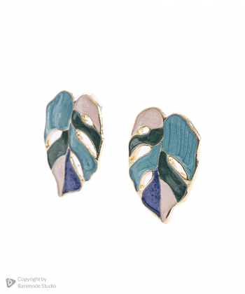 گوشواره زنانه الوژ استایل Eloge Style کد 2EARLEF-BLU-001