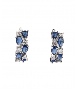 گوشواره زنانه الوژ استایل Eloge Style کد 2EARJWL-DBLU-010