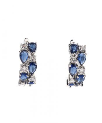 گوشواره زنانه الوژ استایل Eloge Style کد 2EARJWL-DBLU-010