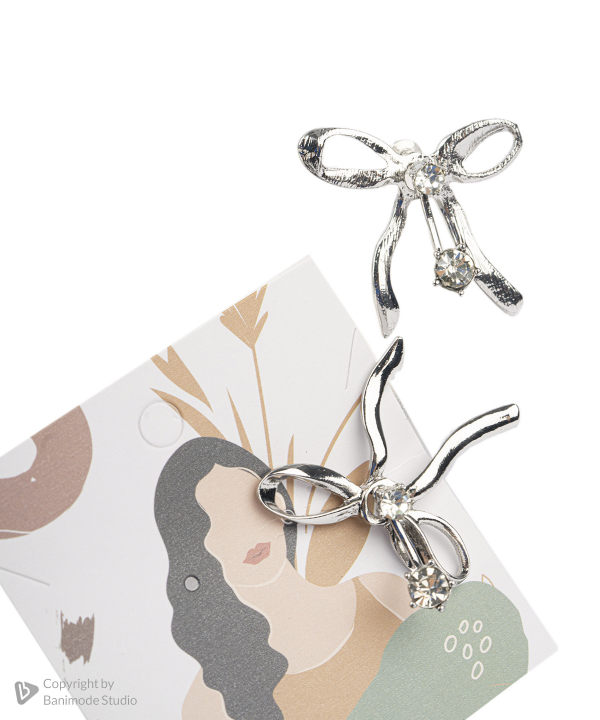 گوشواره زنانه الوژ استایل Eloge Style کد 2EARBFLY-SLV-011