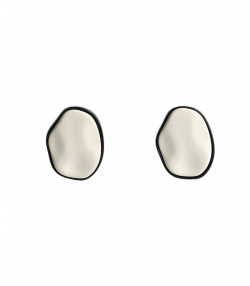 گوشواره زنانه الوژ استایل Eloge Style کد 2EARSTN-WHT-005