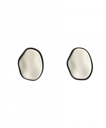 گوشواره زنانه الوژ استایل Eloge Style کد 2EARSTN-WHT-005