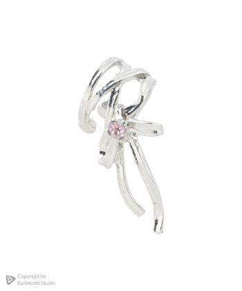 گوشواره زنانه الوژ استایل Eloge Style کد 2EARBOW-SLV-012