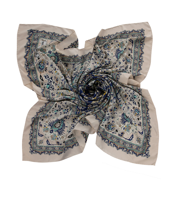 روسری زنانه طرح دار زیبو Ziboo مدل SCARF T-13