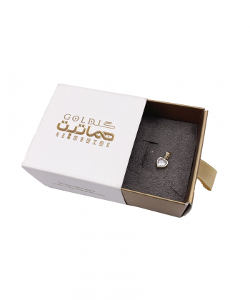 آویز قلب تیفانی هماتیت گلد Hematite Gold کد 136068