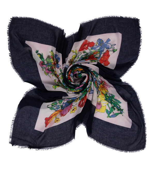 روسری زنانه طرح دار زیبو Ziboo مدل SCARF H-013
