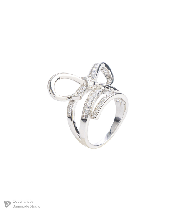 انگشتر زنانه الوژ استایل Eloge Style کد 1RNGBOW-SLV-013