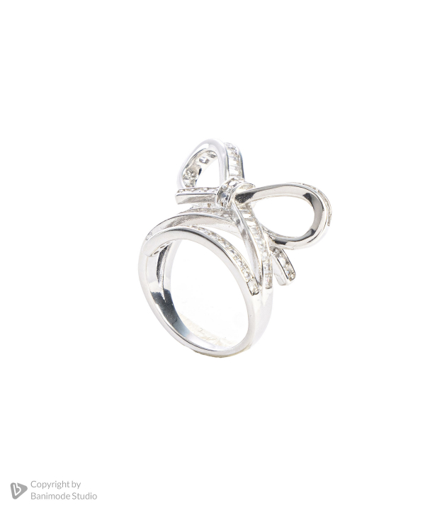 انگشتر زنانه الوژ استایل Eloge Style کد 1RNGBOW-SLV-013