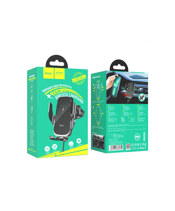 پایه نگهدارنده و شارژر بی سیم گوشی موبایل هوکو مدل CA202 WIRELESS