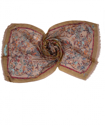 شال زنانه طرح دار زیبو Ziboo مدل SHAWL IS-2025