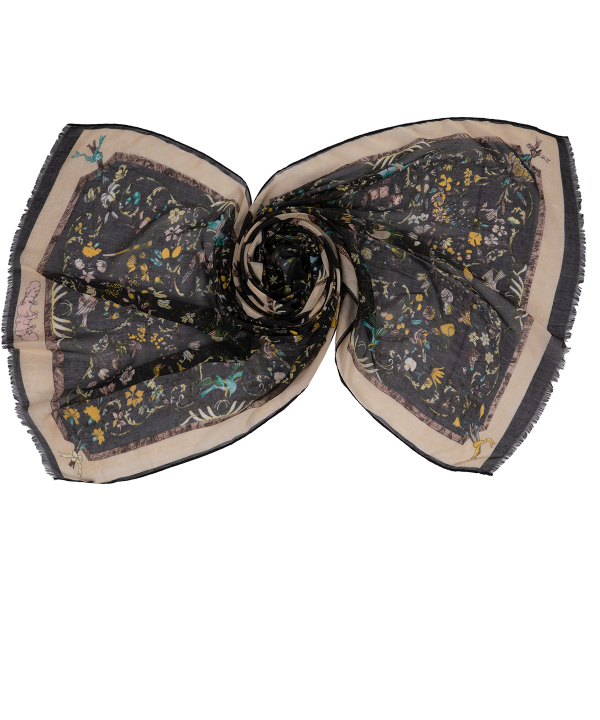 شال زنانه طرح دار زیبو Ziboo مدل SHAWL IS-2025