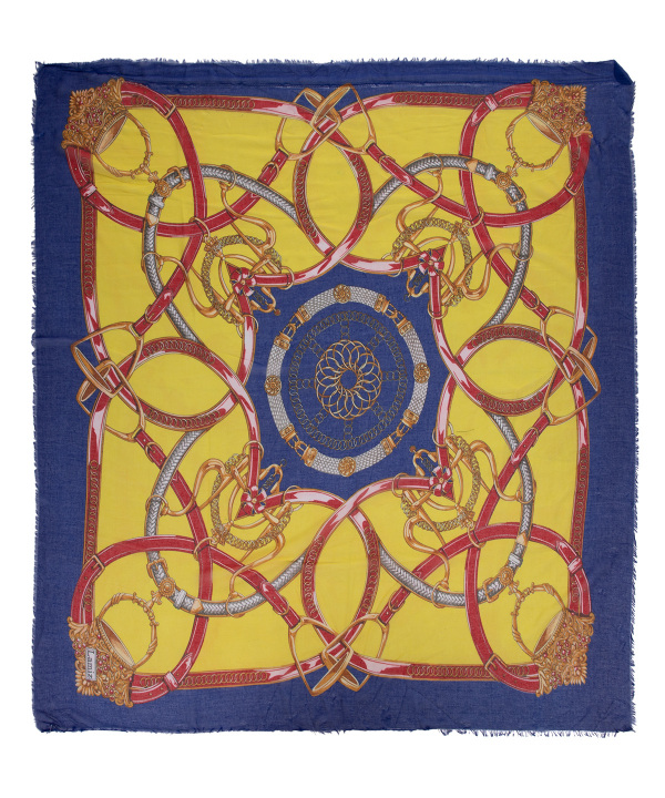 روسری زنانه طرح دار زیبو Ziboo مدل SCARF IS-2065