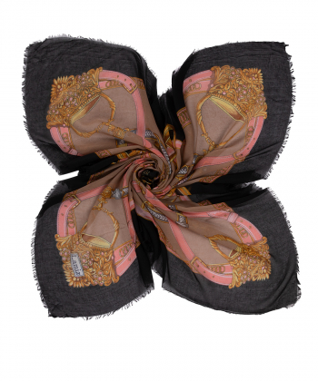 روسری زنانه طرح دار زیبو Ziboo مدل SCARF IS-2065