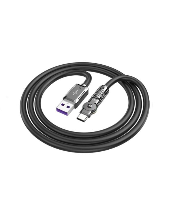 کابل تبدیل USB به USB-C هوکو مدل U118 100W طول 1.2 متر