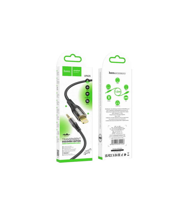 کابل تبدیل USB-C به جک 3.5 میلی متری هوکو مدل UPA25 طول 1 متر