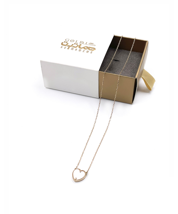 گردنبند قلب صدفی هماتیت گلد Hematite Gold کد 136058