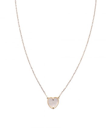 گردنبند قلب صدفی هماتیت گلد Hematite Gold کد 136058