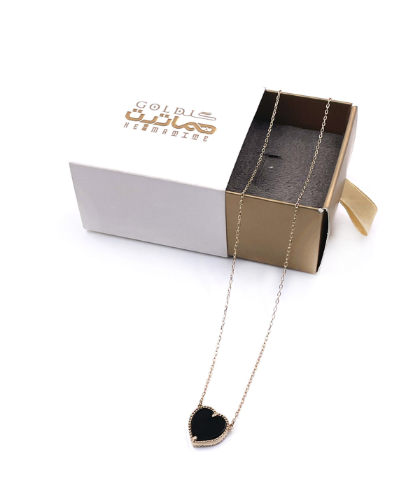 گردنبند قلب انیکس هماتیت گلد Hematite Gold کد 136057