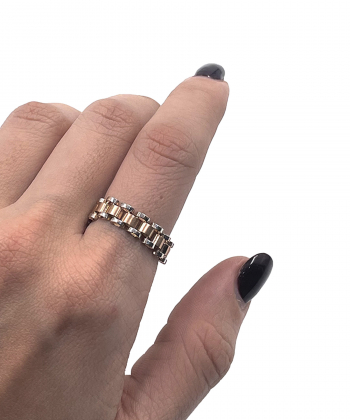 انگشتر رولکس ستیلا هماتیت گلد Hematite Gold کد 136053