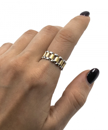 انگشتر رولکس روناک هماتیت گلد Hematite Gold کد 136052