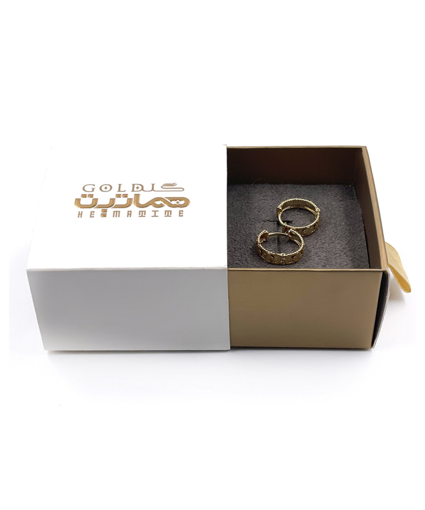 گوشواره روکو ونکلیف هماتیت گلد Hematite Gold کد 136050