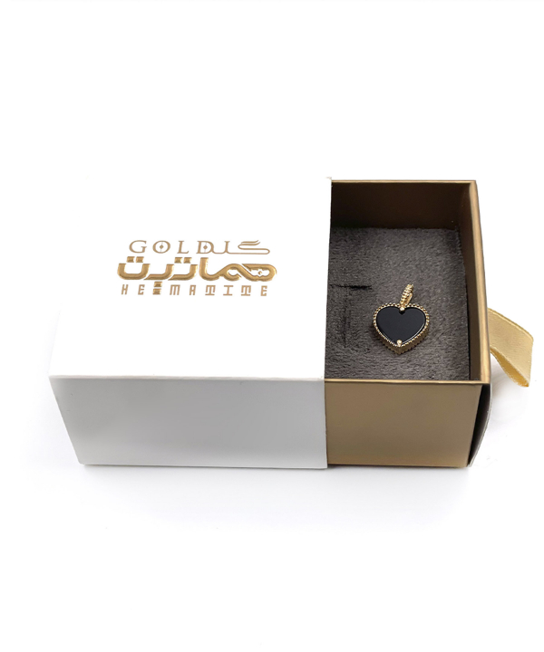آویز قلب انیکس هماتیت گلد Hematite Gold کد 136060