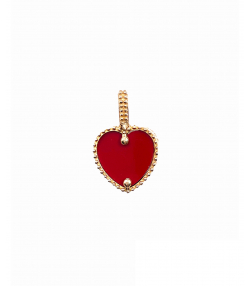 آویز قلب گارنت هماتیت گلد Hematite Gold کد 136062
