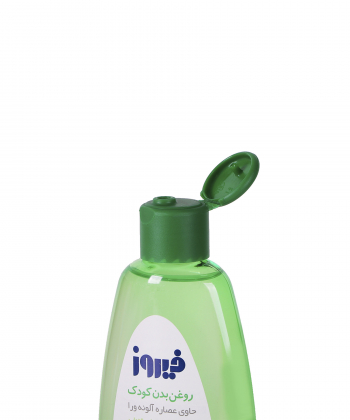 روغن بدن بچه فیروز Firooz مدل آلوئه ورا حجم 200 میلی لیتر