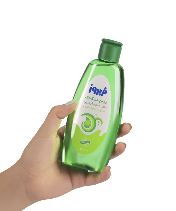 روغن بدن بچه فیروز Firooz مدل آلوئه ورا حجم 200 میلی لیتر
