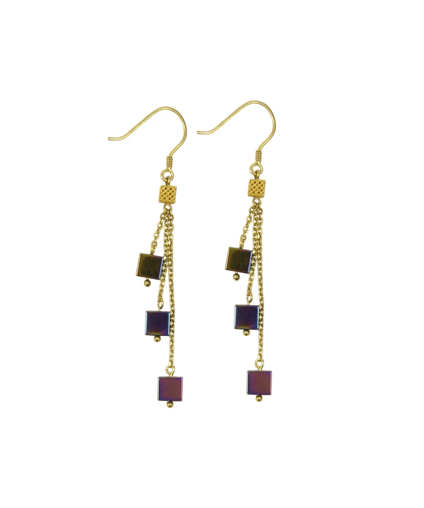 گوشواره طلا 18 عیار زنانه مانچو Mancho مدل efgs002