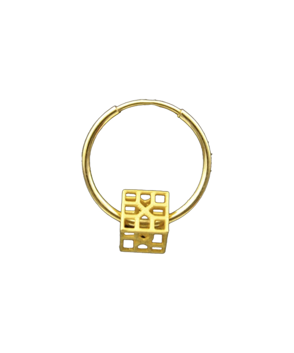 گوشواره طلا 18 عیار زنانه کاپانی Kapani مدل ke043