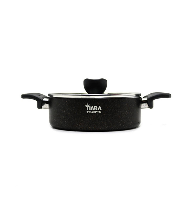 ماهیتابه دربدار دودسته دربدار سایز 32 دورو گرانیت گلدن هوم Golden Home مدل تیارا