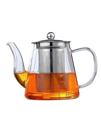 قوری پیرکس دسته دار درب استیل 950 میلی لیتر گلدن هوم Golden Home کد 9963