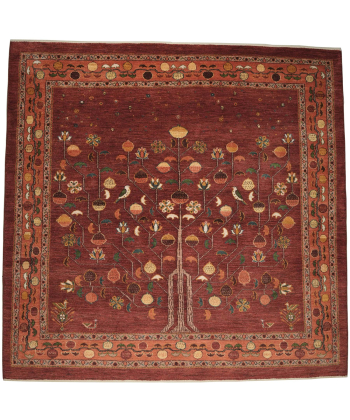 فرش دستباف قرمز ذوالانواری LORI (LORIBAFT)