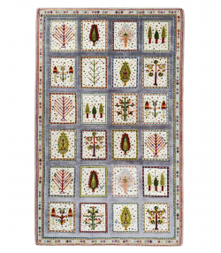 گلیم فرش دستباف خودرنگ سفید ذوالانواری kilim carpet (shiraz)
