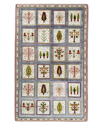 گلیم فرش دستباف خودرنگ سفید ذوالانواری kilim carpet (shiraz)
