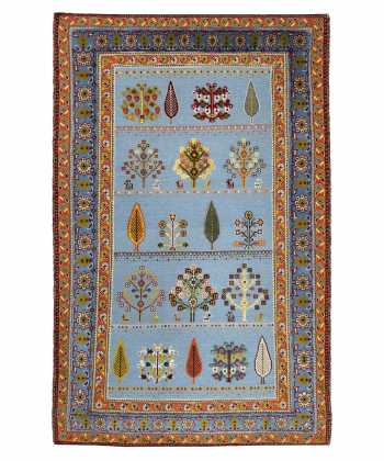 گلیم فرش دستباف طیف آبی ذوالانواری kilim carpet (shiraz)