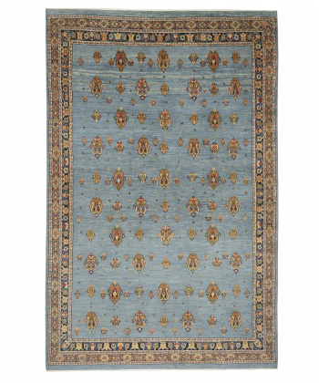 فرش دستباف آبی ذوالانواری LORI (LORIBAFT)