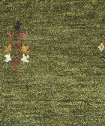 فرش دستباف سبز ذوالانواری AMALEH ( GHASHGHAI BAFT)