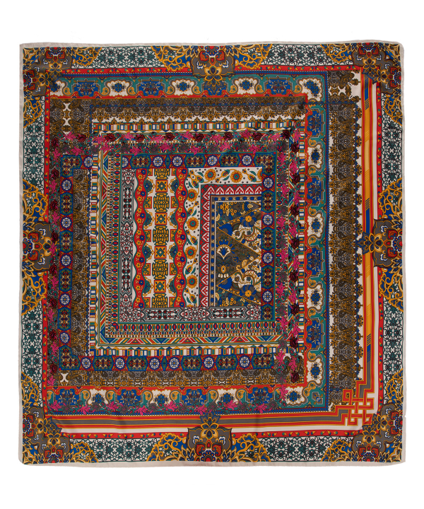 روسری زنانه طرح دار زیبو Ziboo مدل SCARF H-005